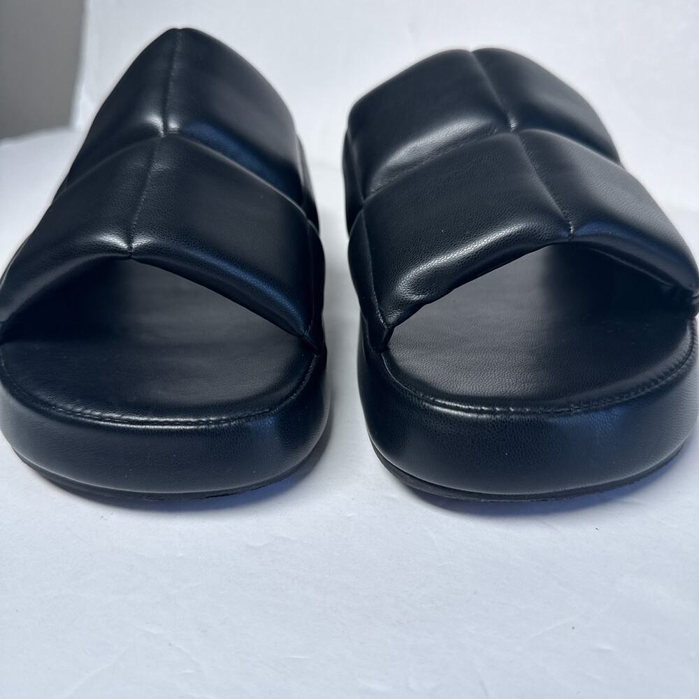 Stand Studio Lyrah Quilted Platform Slides 39 Black - Picture 4 of 9